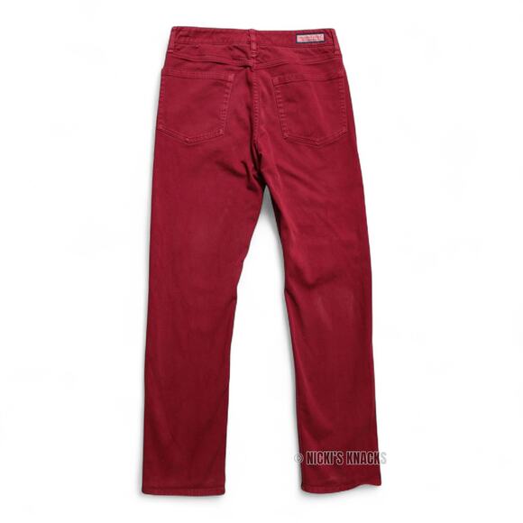 Vineyard Vines Cavalry Twill 5 Pocket Pants Burgundy Red Straight Leg Size 28x30 - Picture 2 of 10